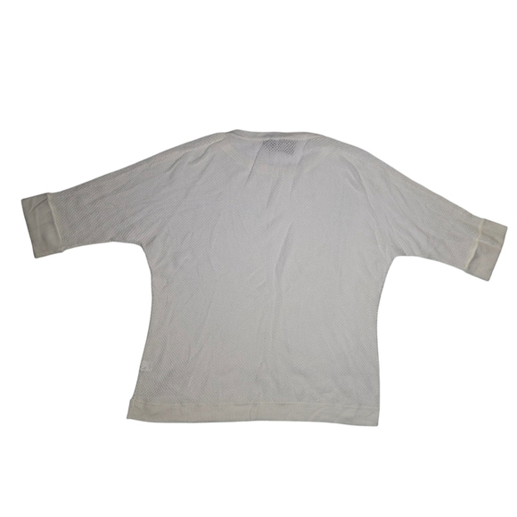 NWT Women's J Jill Sweater, L, White Textured Knit Top 3/4 Sleeve MSRP $59 - Picture 4 of 5